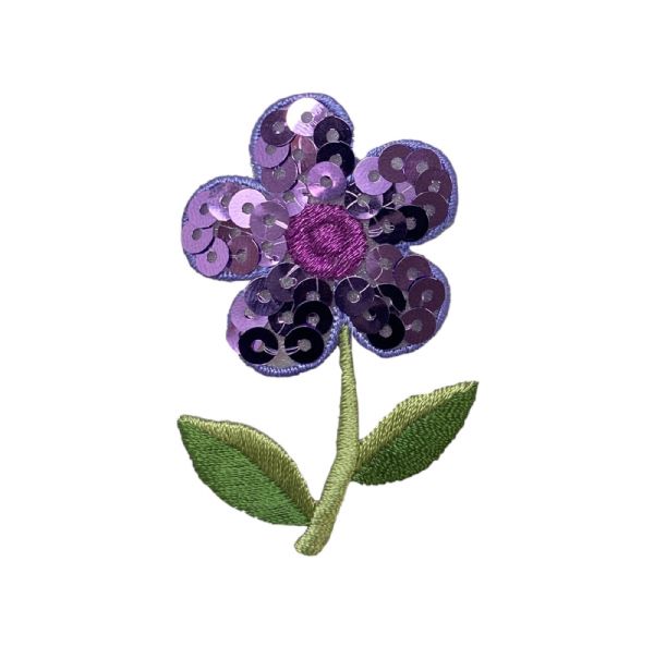 Purple Sequin Flower - CLEARANCE