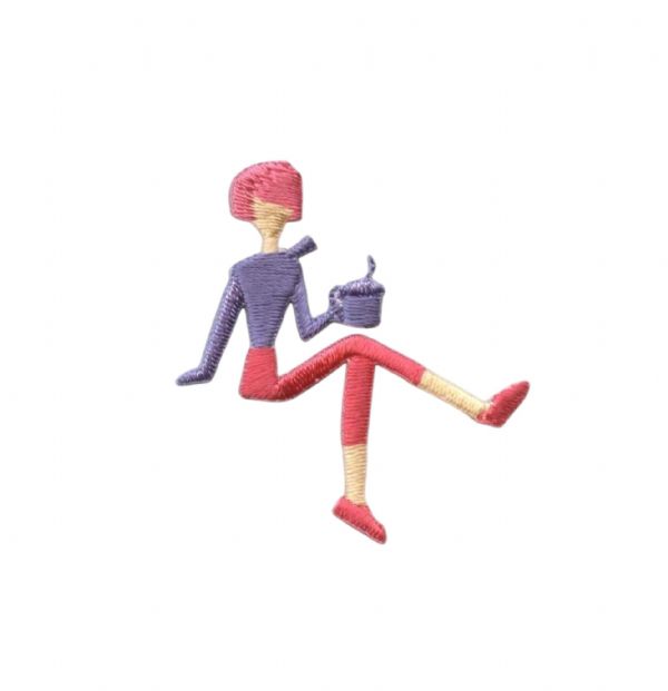 Cafe Lady with Coffee Cup CLEARANCE