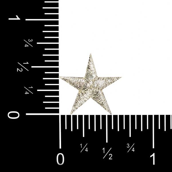 Stars 5/8"  Silver Star