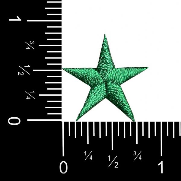 Stars 7/8" Green Star