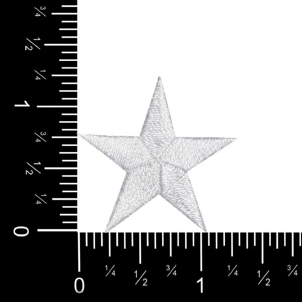 Stars 1-1/4" White Star