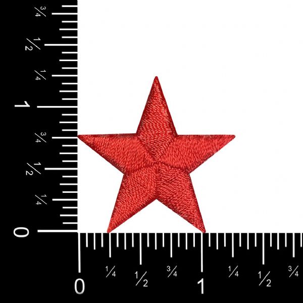 Stars 1-1/4" Red Star