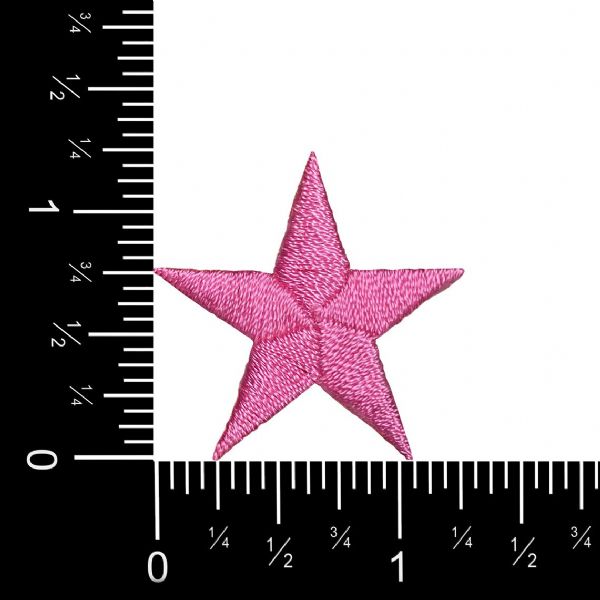 Stars 1-1/4" Hot Pink Fuchsia Star