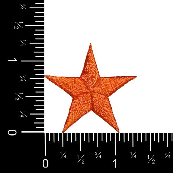 Stars 1-1/4" Orange Star