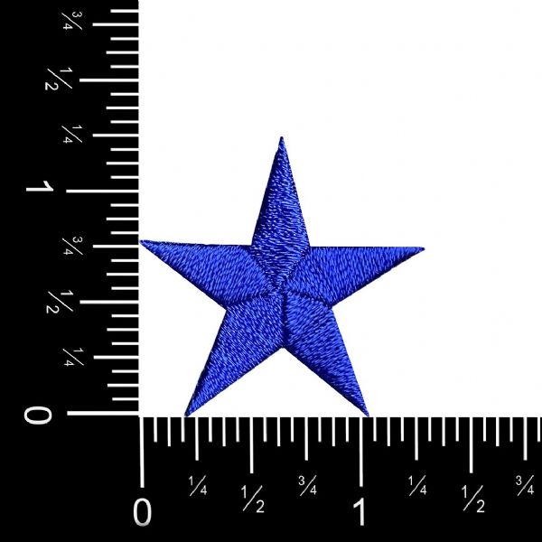 Stars 1-1/4" Royal Blue Star