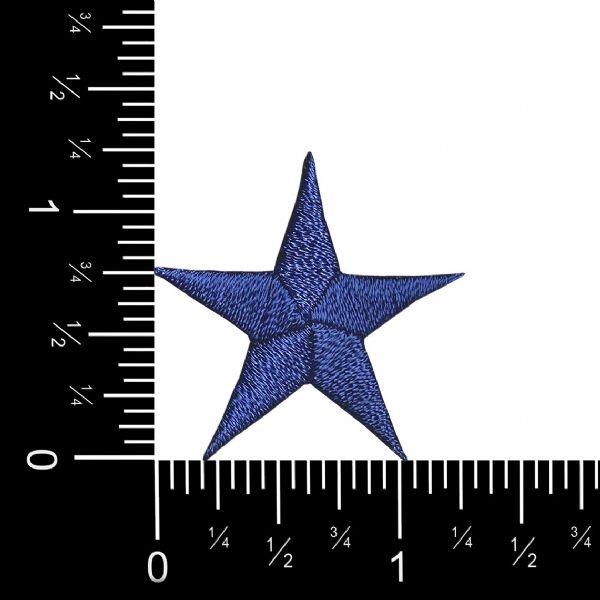 Stars 1-1/4" Navy Blue Star