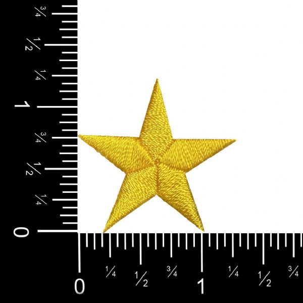 Stars 1-1/4" Yellow Star