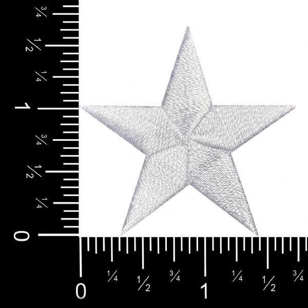 Stars 1-5/8" White Star