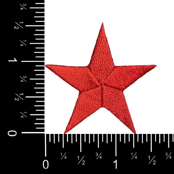 Stars 1-5/8" Red Star