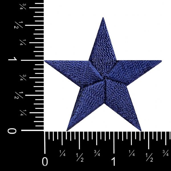Stars 1-5/8" Navy Blue Star