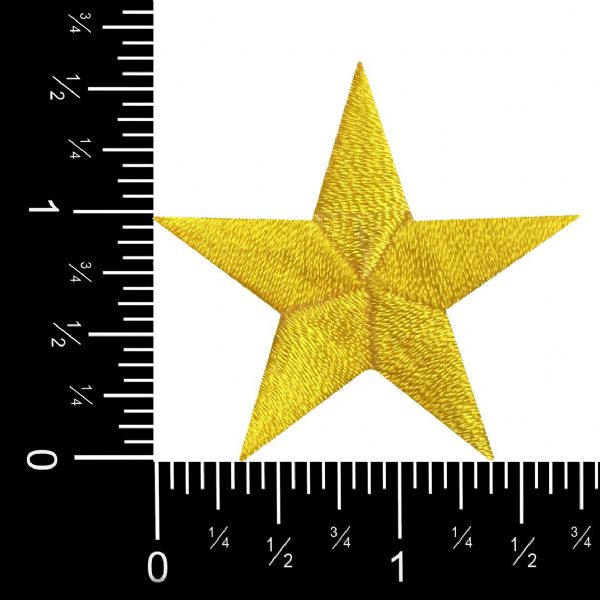 Stars 1-5/8" Yellow Star