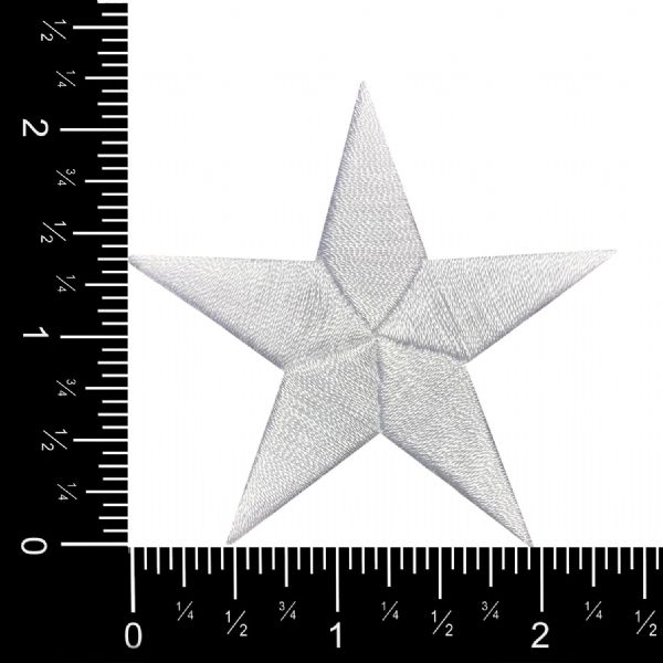 Stars 2-3/8"  White Star