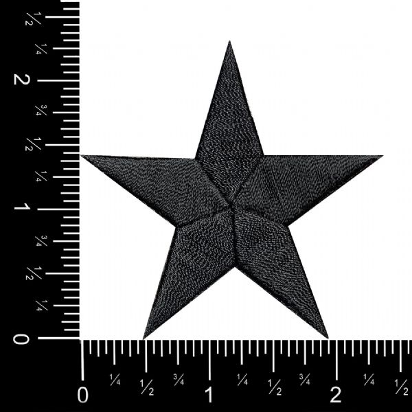 Stars 2-3/8"  Black Star