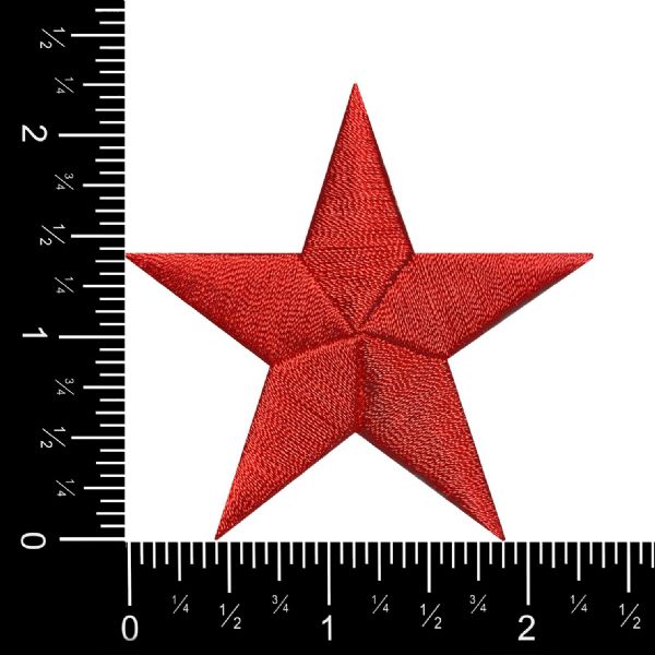 Stars 2-3/8"  Red Star