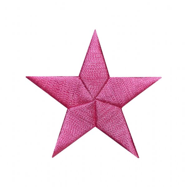 Stars 2-3/8"  Hot Pink Fuchsia Star