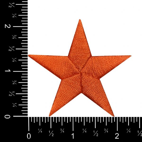 Stars 2-3/8"  Orange Star