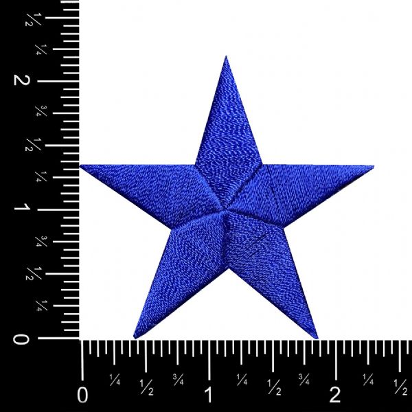 Stars 2-3/8"  Royal Blue Star