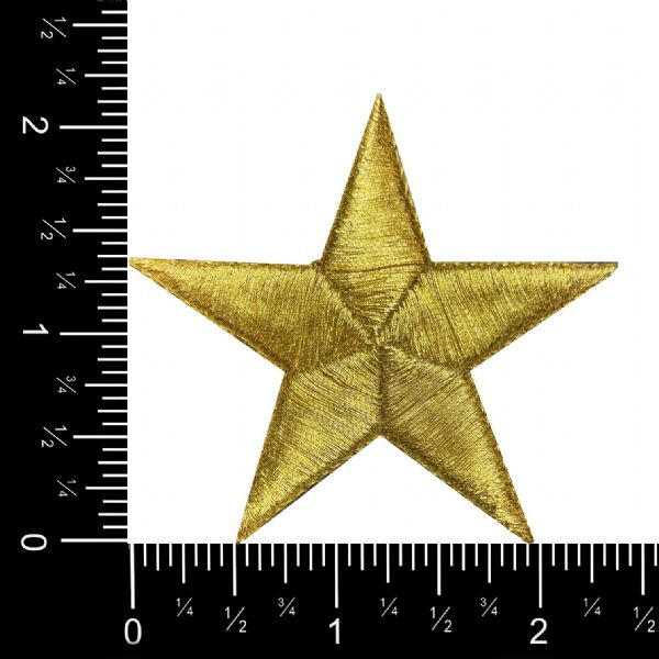 Stars 2-3/8"  Gold Star