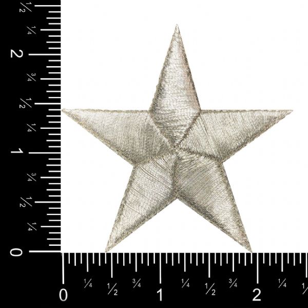 Stars 2-3/8"  Silver Star