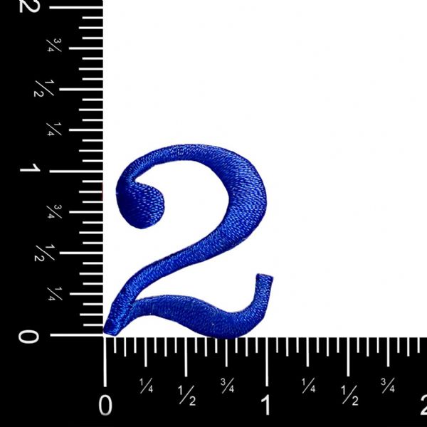 1.25" Blue - Number 2