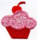 Pink Cupcake with Cherry CLEARANCE