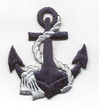 Anchor - Navy Blue/White Rope