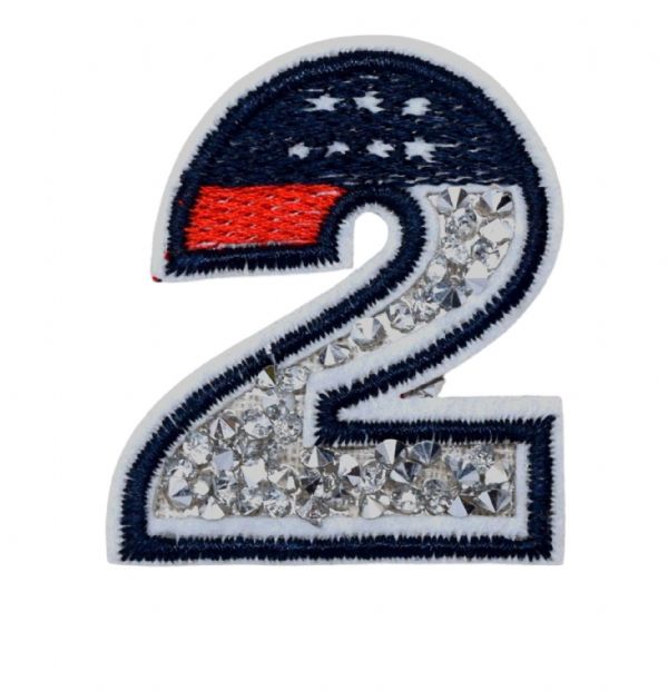 Number 2 with Crushed Crystals CLEARANCE