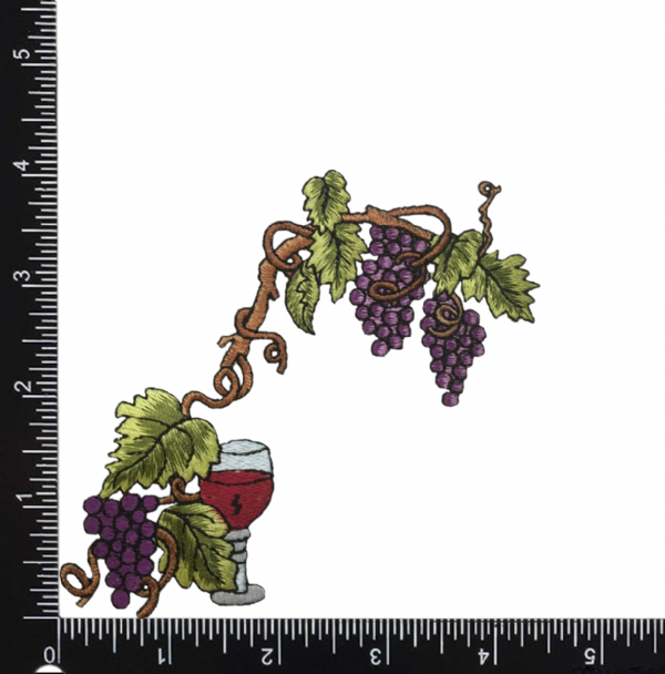 Grape Vine with Wine Glass