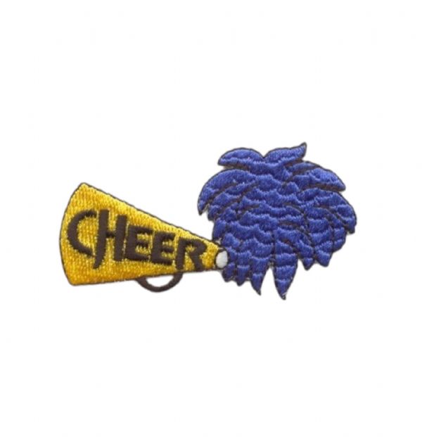 Cheer Megaphone with Blue Pom CLEARANCE