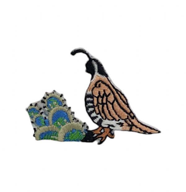 Quail with Cactus, Facing Left