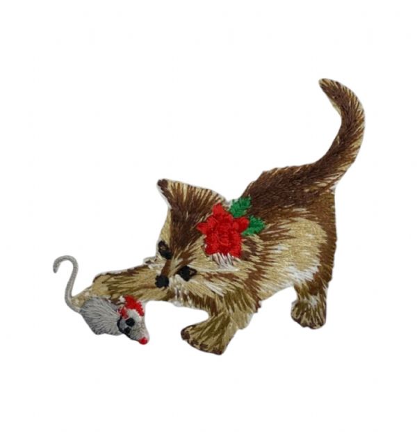 Christmas Cat with Mouse