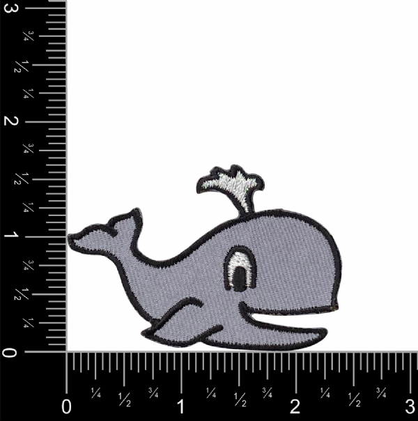 Gray Smiling Whale with Spout