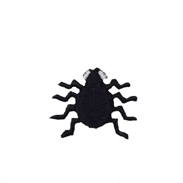 Black Spider Embroidered Patch