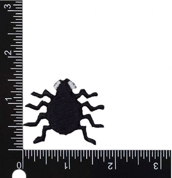 Black Spider Embroidered Patch