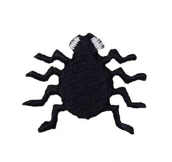 Black Spider Embroidered Patch