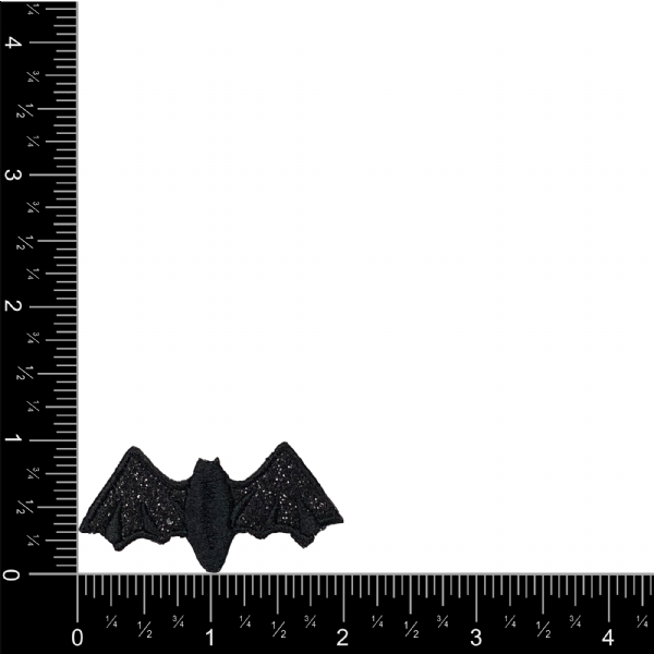 Halloween Black Glitter Bat