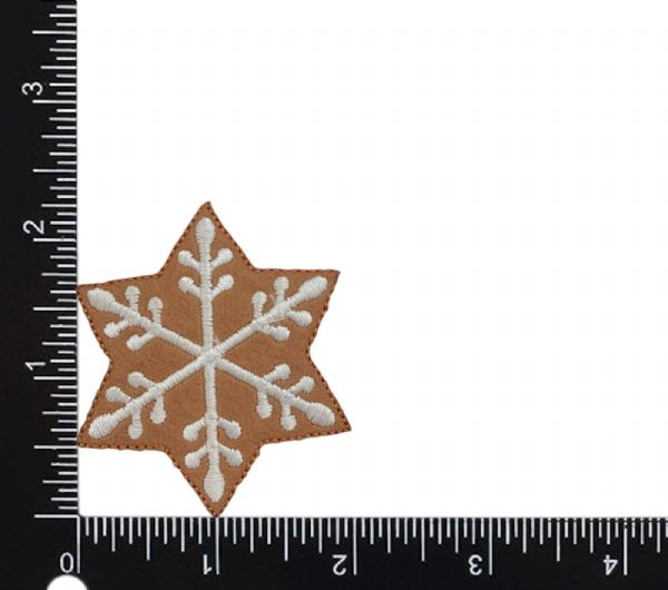 2" Gingerbread Snowflake Cookie