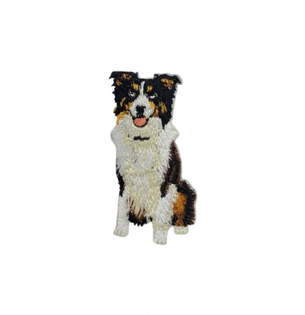 Australian Shepherd Sitting Embroidered Patch
