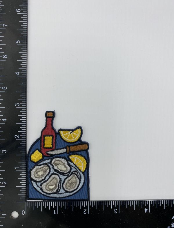 Clam Platter Iron on Patch