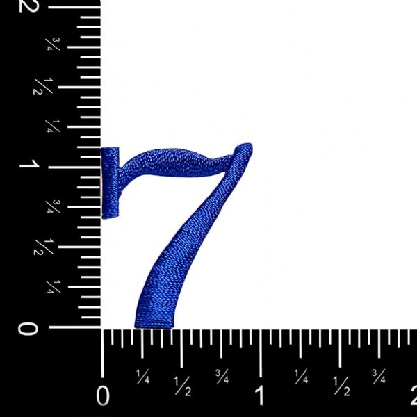 1.25" Blue - Number 7