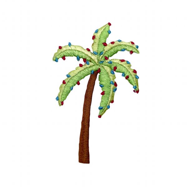 Palm Tree with Christmas Lights