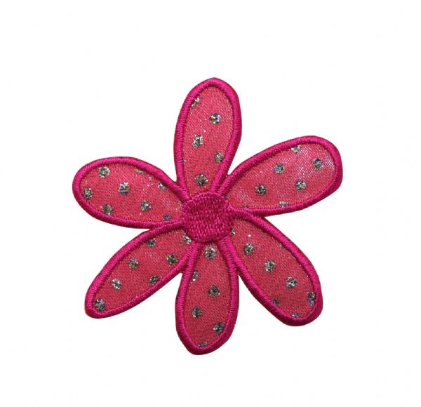 Pink Flower with Glitter CLEARANCE