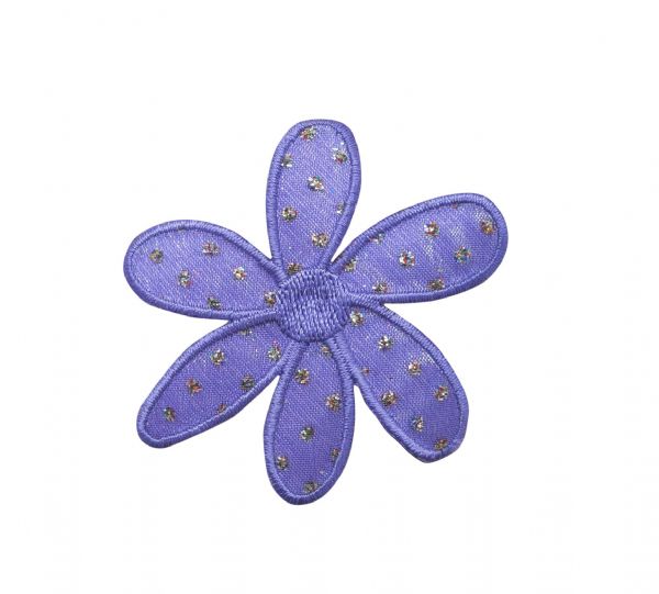 Purple Flower with Glitter CLEARANCE