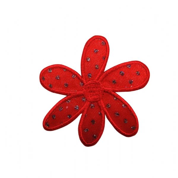 Red Flower with Glitter CLEARANCE