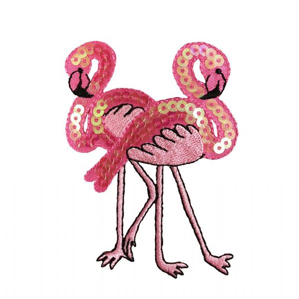 Double Sequin Flamingo