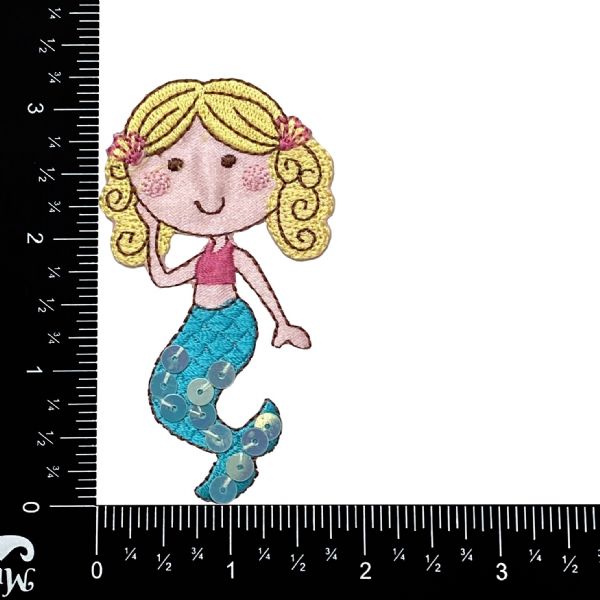 3" Blonde Sequin Mermaid