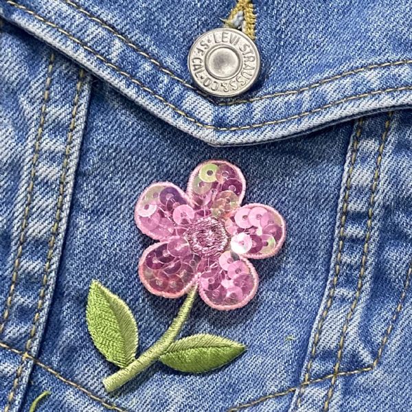 Pink Sequin Flower - CLEARANCE