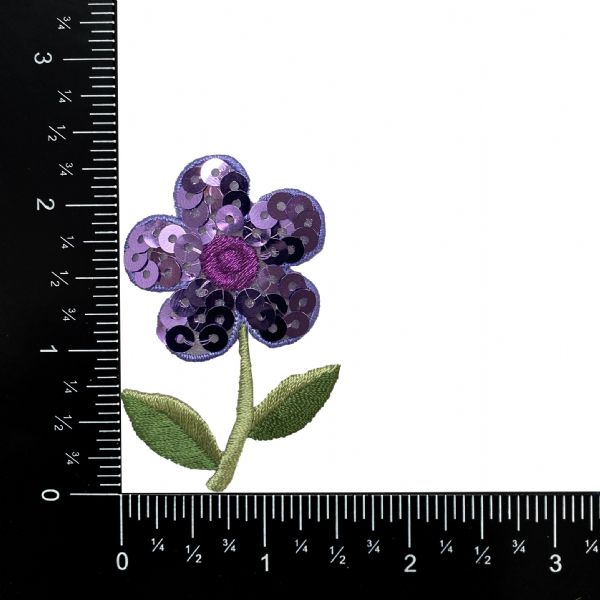 Purple Sequin Flower - CLEARANCE