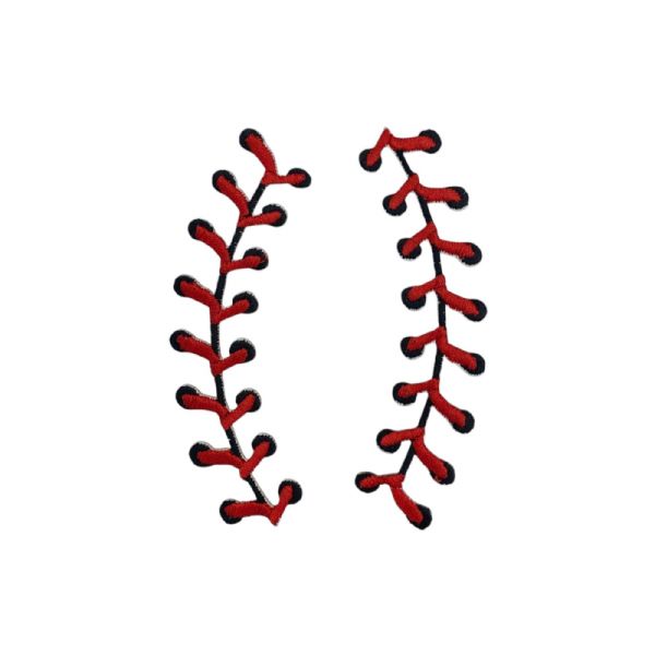 Pair of Ball Stitches Embroidered Patch