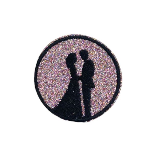 Couple in Love Embroidered Patch